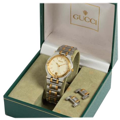 vintage women's gold gucci watch 1990|vintage gucci watch changeable.